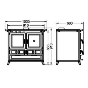 CUCINA A LEGNA KLARA EVO 6