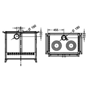 CUCINA A LEGNA VIOLA EVO 6 - 12 KW