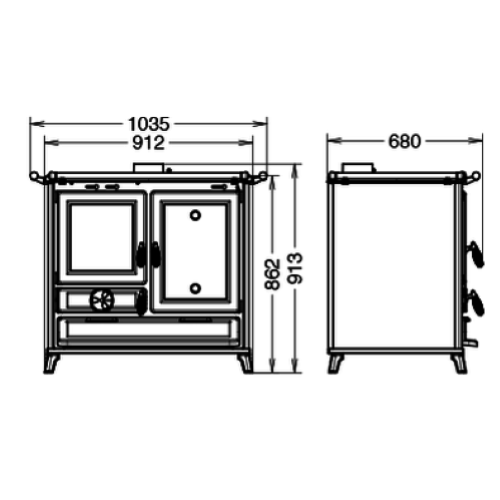 CUCINA A LEGNA MARGOT EVO 6