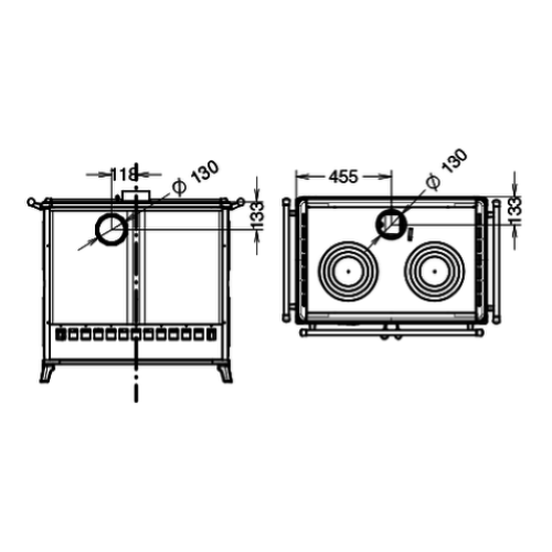 CUCINA A LEGNA MARGHERITA EVO 6
