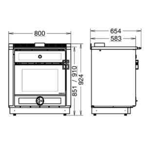 CUCINA A LEGNA AURORA 80