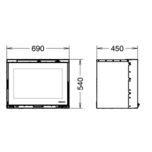 INSERTO A LEGNA SKYLINE EVO 6 540