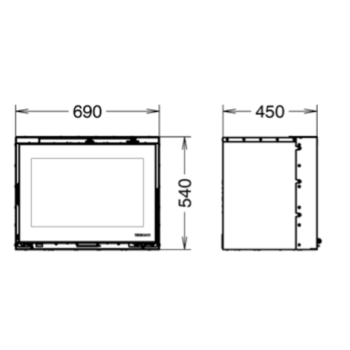 INSERTO A LEGNA SKYLINE EVO 6 540