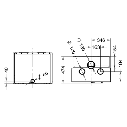 INSERTO CAMINO A LEGNA PANORAMA EVO 6 ANGOLARE SX