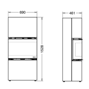 STUFA CAMINO TRILOGIE EVO 6 - 10,6 KW