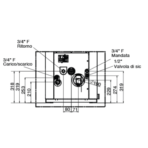 CALDAIA A PELLET COMPACT S17 GT 5