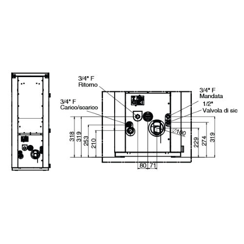 CALDAIA A PELLET COMPACT S23 GT 5