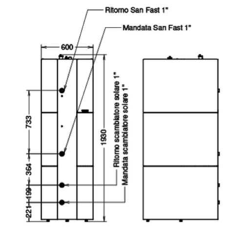 BOLLITORE A STRATIFICAZIONE THERMOCELL 250