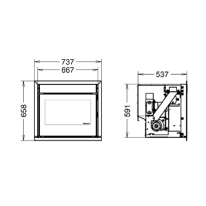 INSERTO A PELLET CANALIZZABILE ESPRIT 600 EVO 6
