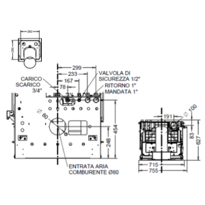 TERMOCAMINO A PELLET INSERT IDRA MAXI EVO - 24,7 KW