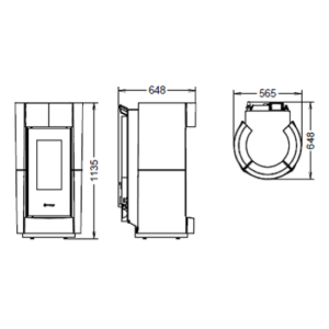TERMOSTUFA A PELLET CHIC IDRA 18 KW EVO5