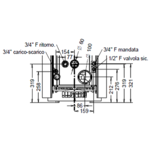 TERMOSTUFA A PELLET CHIC IDRA 18 KW EVO5