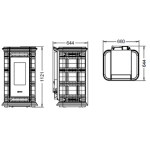 TERMOSTUFA A PELLET SAINT MORITZ IDRA 14 KW