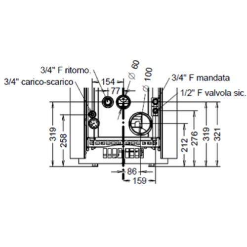 TERMOSTUFA A PELLET SAINT MORITZ IDRA 14 KW