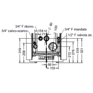 TERMOSTUFA A PELLET SAINT MORITZ IDRA 14 KW