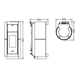TERMOSTUFA A PELLET DORICA IDRA METALCOLOR 29 KW EVO