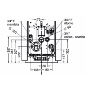 TERMOSTUFA A PELLET DORICA SUPREME IDRA MAIOLICA 24 KW