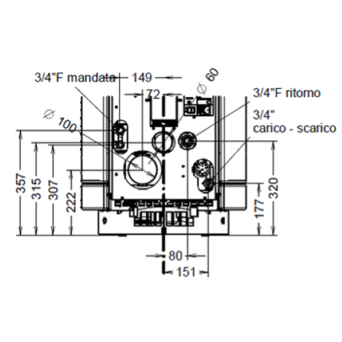 TERMOSTUFA A PELLET MOMA IDRA 29 KW EVO