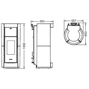 TERMOSTUFA A PELLET CHIC IDRA 29 KW EVO