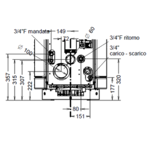 TERMOSTUFA A PELLET CHIC SUPREME IDRA 24 KW