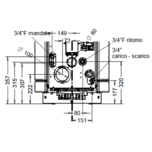 TERMOSTUFA A PELLET DORICA IDRA STONE 29 KW EVO