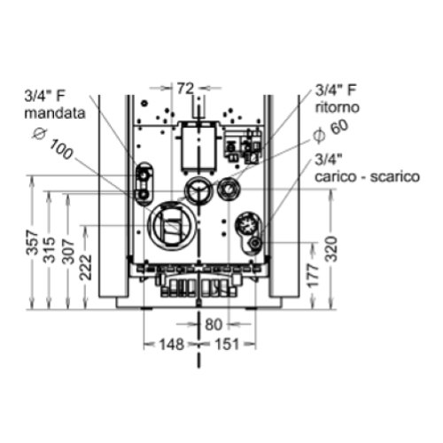 TERMOSTUFA A PELLET SAINT MORITZ SUPREME IDRA 24 KW