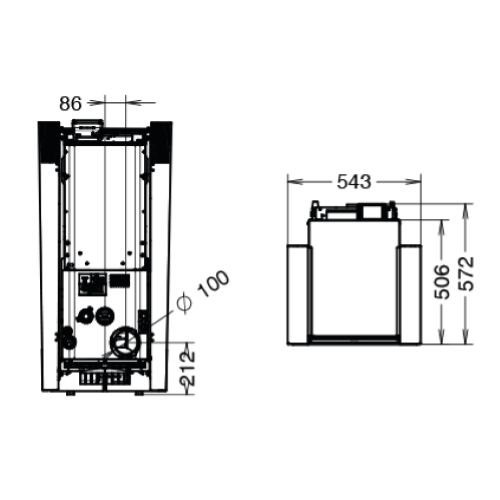 TERMOSTUFA A PELLET CREO IDRA 14 KW