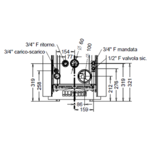 TERMOSTUFA A PELLET ESSENZA IDRA METALCOLOR 21 KW