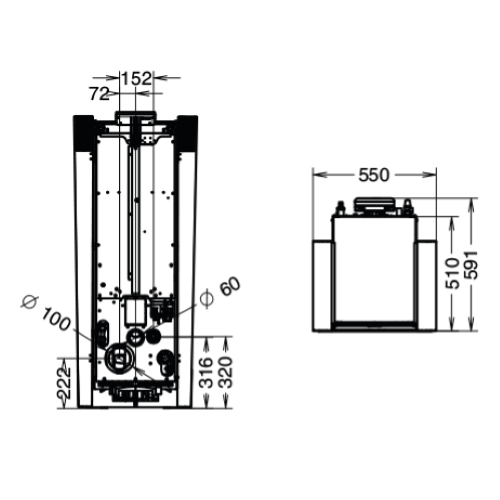 TERMOSTUFA A PELLET CREO IDRA 29 KW EVO