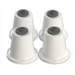 KIT 4 SUPPORTI CONICI COMPLETI DI ACCESSORI