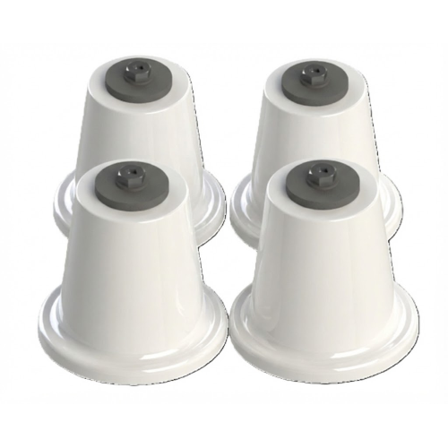 KIT 4 SUPPORTI CONICI COMPLETI DI ACCESSORI