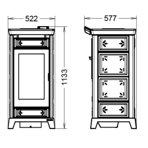 STUFA A PELLET KOKKOLA EVO PLUS - 10 KW