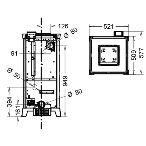 STUFA A PELLET KOKKOLA EVO PLUS - 10 KW