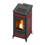 STUFA A PELLET FLÅM MAIOLICA EVO6 NATURAL PLUS