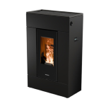 STUFA A PELLET SLIM QUADRO LUMIA EVO6 METALCOLOR NATURAL PLUS