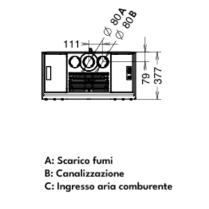 STUFA A PELLET SLIM QUADRO LUMIA EVO6 CRISTALLO NATURAL PLUS - 10 KW