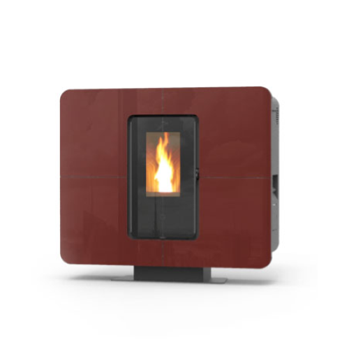 STUFA A PELLET SLIM QUADRO 11 EVO6 CRISTALLO PLUS - 10,3 KW