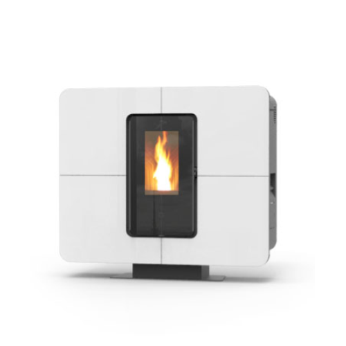 STUFA A PELLET SLIM QUADRO 11 EVO6 CRISTALLO PLUS - 10,3 KW