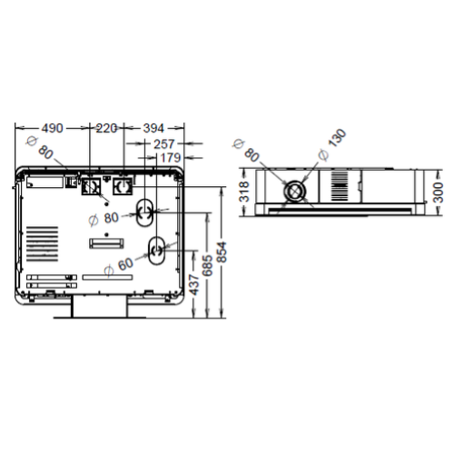 STUFA A PELLET SLIM QUADRO 11 EVO6 GRES PLUS - 10,3 KW