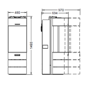 STUFA A PELLET BELLAVISTA R3 PLUS - 10,9 KW