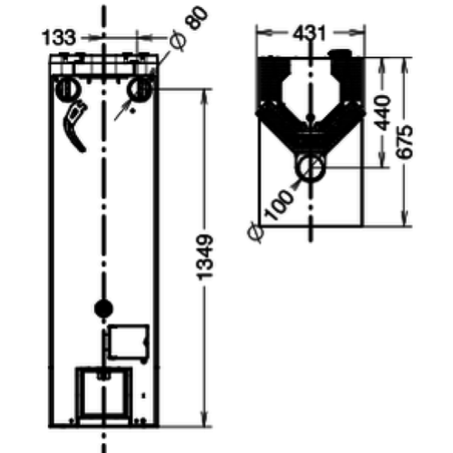 STUFA A PELLET BELLAVISTA S3 PLUS CON AIRBOX3 - 10,9 KW