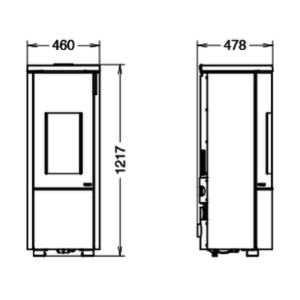 STUFA A PELLET POP 8 EVO AIR - 8,4 KW
