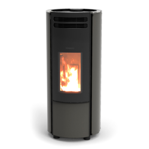 STUFA A PELLET POPSTAR CRISTALLO NATURAL AIR - 9,6 KW