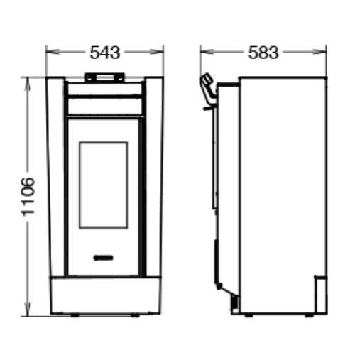 STUFA A PELLET CREO AIR EVO6