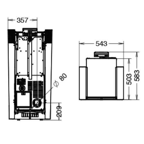 STUFA A PELLET CREO AIR EVO6