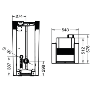 STUFA A PELLET CREO NATURAL AIR EVO6