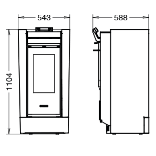 STUFA A PELLET CREO PLUS EVO6