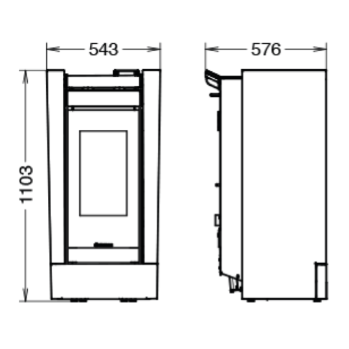 STUFA A PELLET CREO NATURAL PLUS EVO6