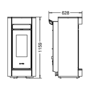 STUFA A PELLET MOMA NATURAL AIR EVO6