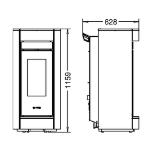 STUFA A PELLET MOMA NATURAL AIR EVO6